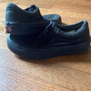 All black old school vans